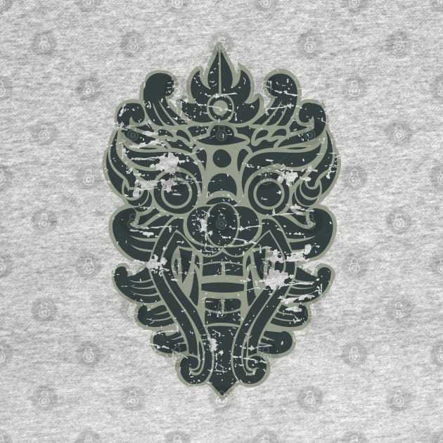 Aztec mask face #4: Barong, Balinese mask / The Beach movie by GreekTavern